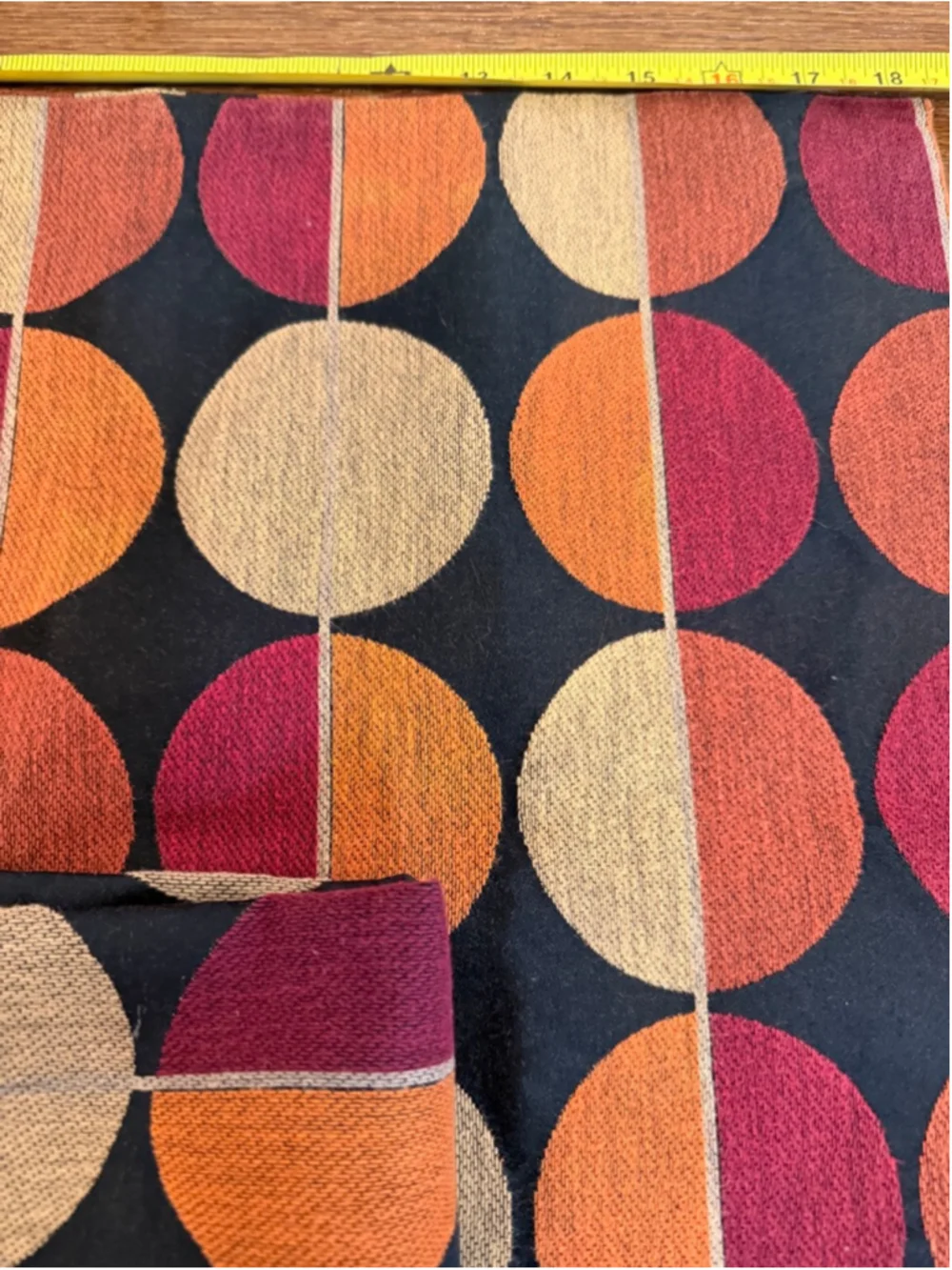 Set of 2 Mid Century Modern Pillow Covers Retro Geometric Circles 16x16 Zipper